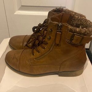 Brown Combat Boots